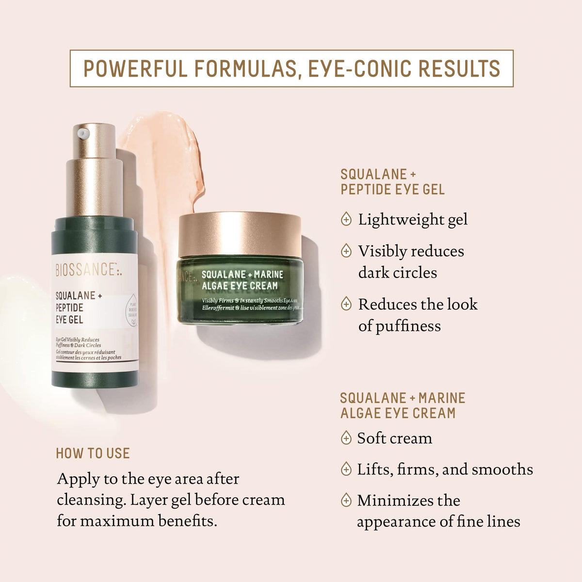 BIOSSANCE label close-up showing ingredient highlights and benefits