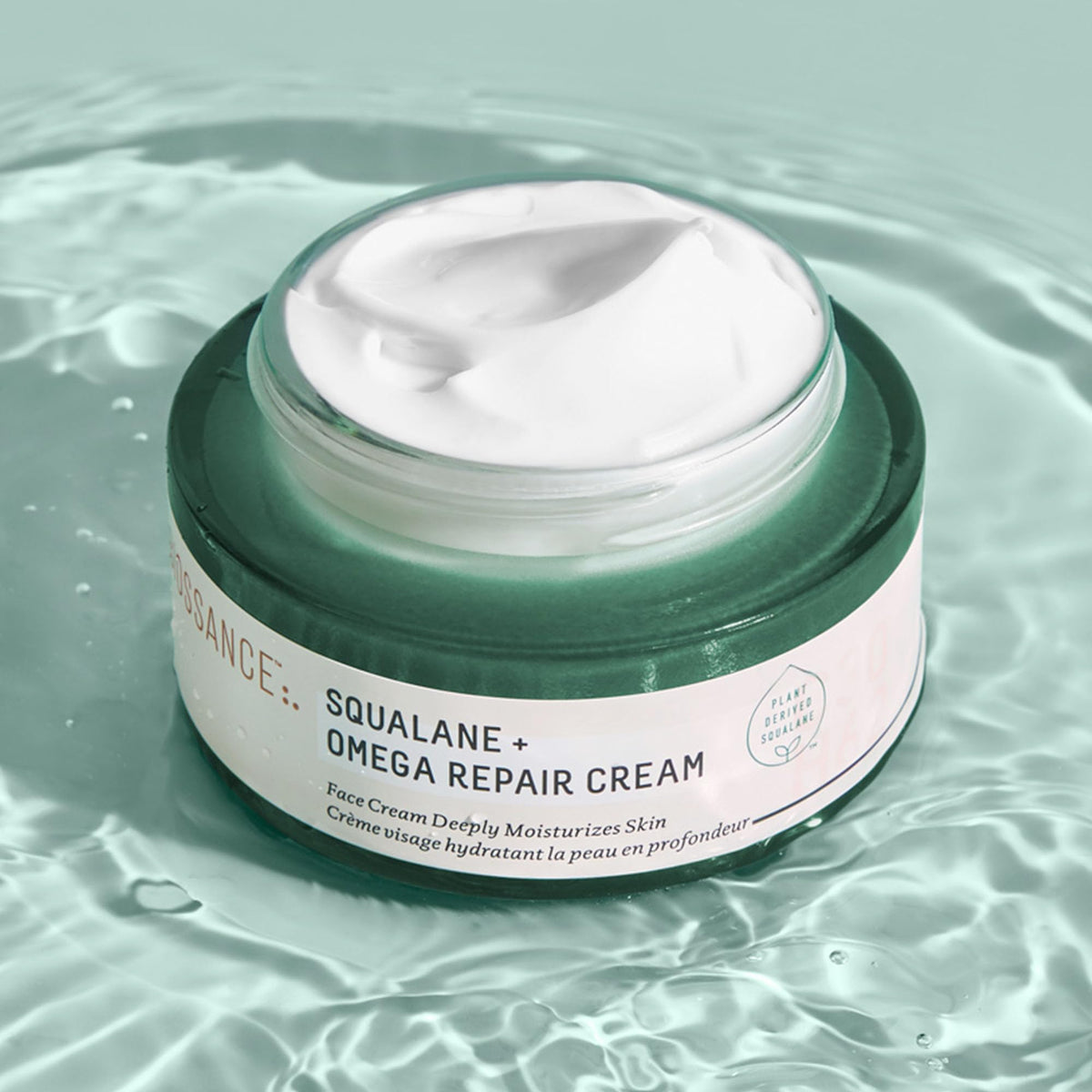 BIOSSANCE ingredient shot with ceramides and hyaluronic visuals for repair benefit