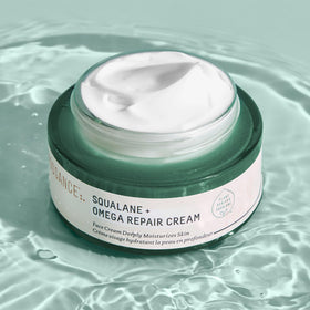 BIOSSANCE ingredient shot with ceramides and hyaluronic visuals for repair benefit