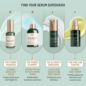 BIOSSANCE close-up label noting copper peptides and ectoin for skin support