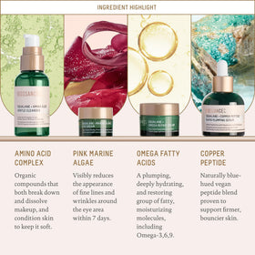 BIOSSANCE marine algae eye cream jar top highlighting targeted hydration