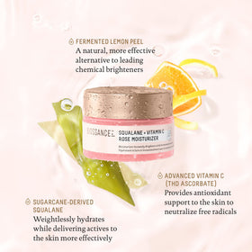 BIOSSANCE applying moisturizer on hand demonstrating quick absorption and glow