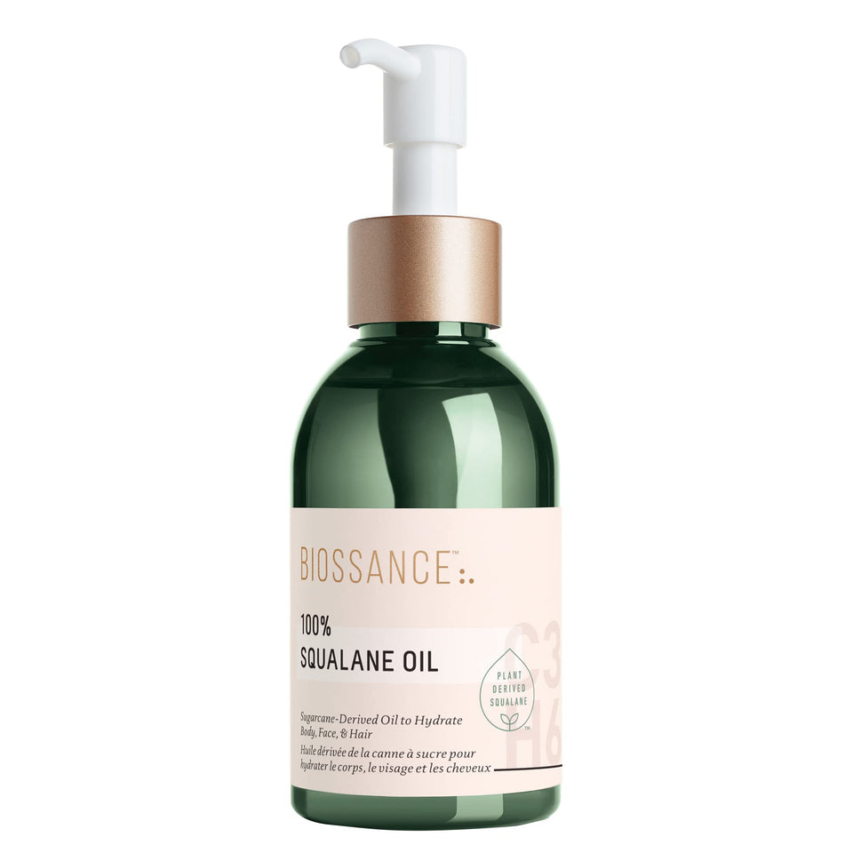 BIOSSANCE front packaging showing bottle and label, conveys clean hydration