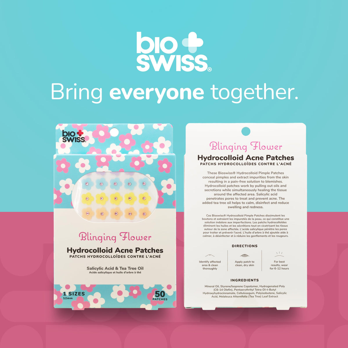 BioSwiss patches on bathroom counter ready for use promoting travel-friendly benefit
