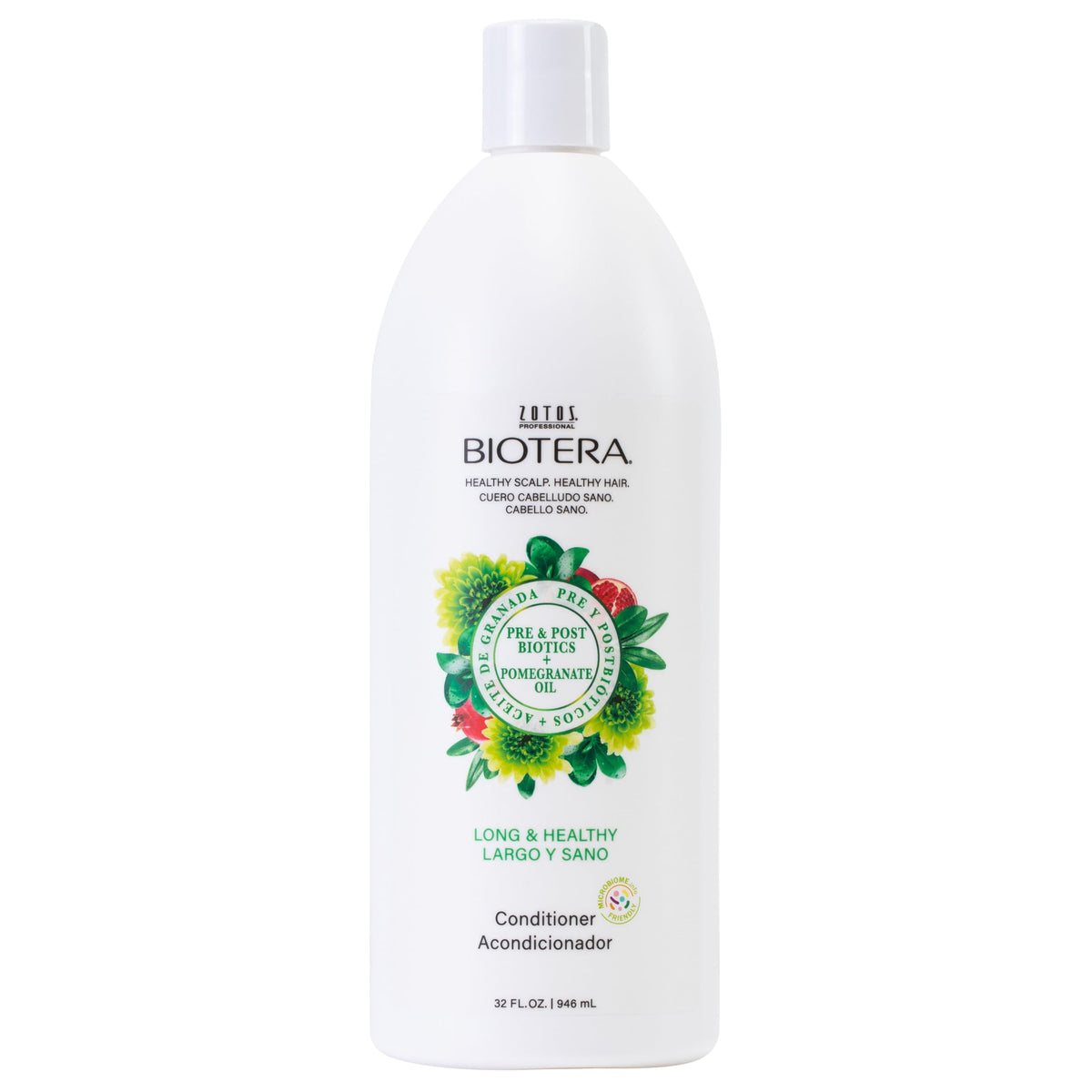 Biotera front bottle showing product and size, clear labeling benefit