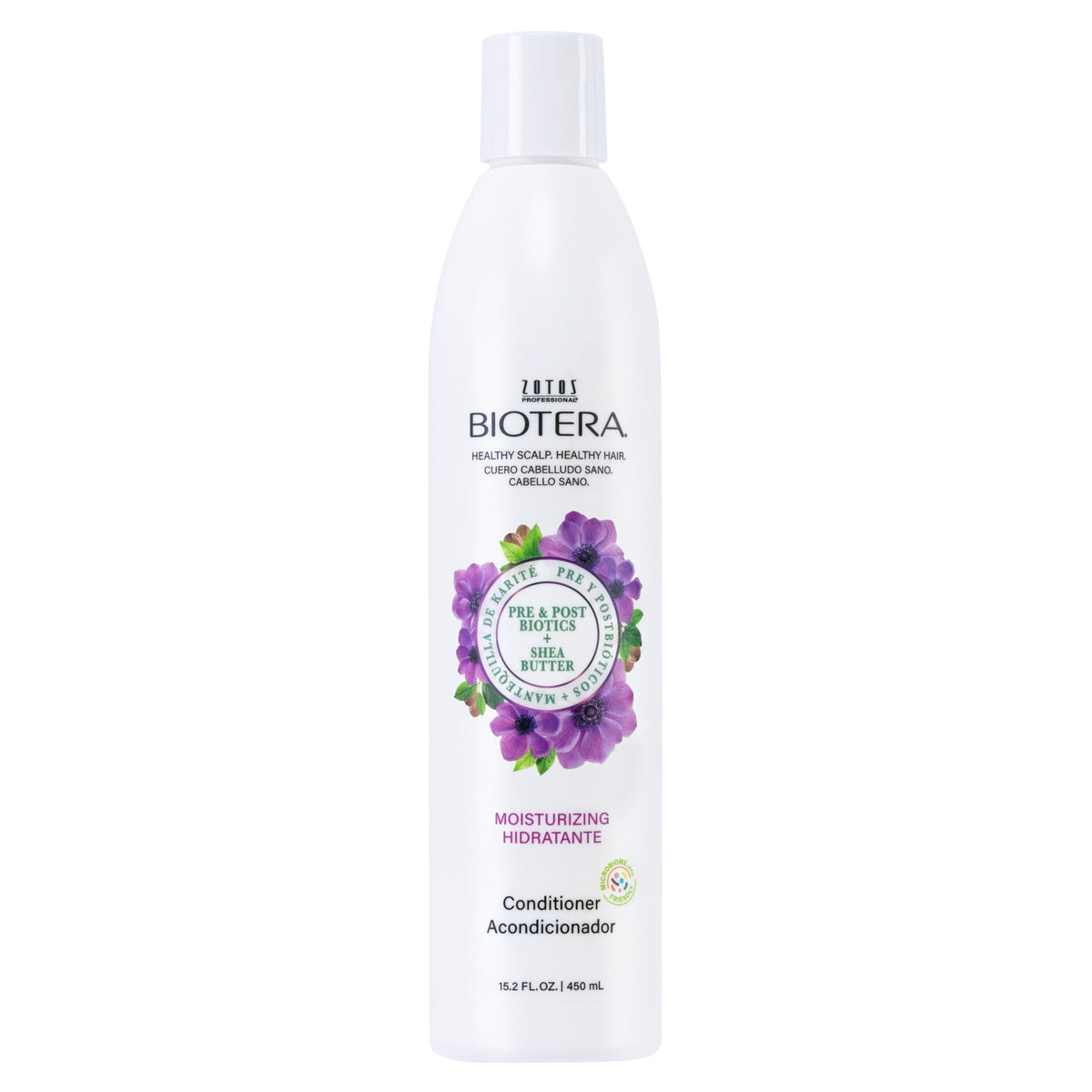 Biotera front bottle showing moisturizing conditioner and volume benefit