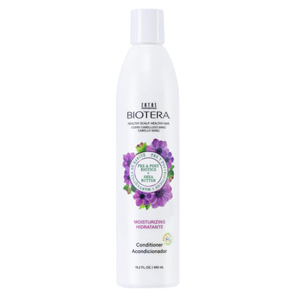 Biotera front bottle showing moisturizing conditioner and volume benefit