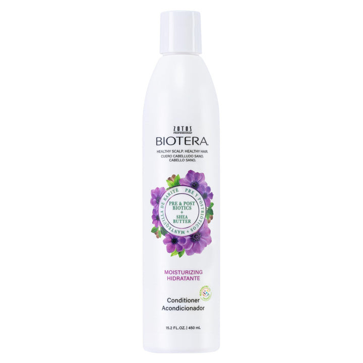 Biotera front bottle showing moisturizing conditioner and volume benefit