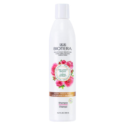Biotera front packaging showing volumizing shampoo benefits