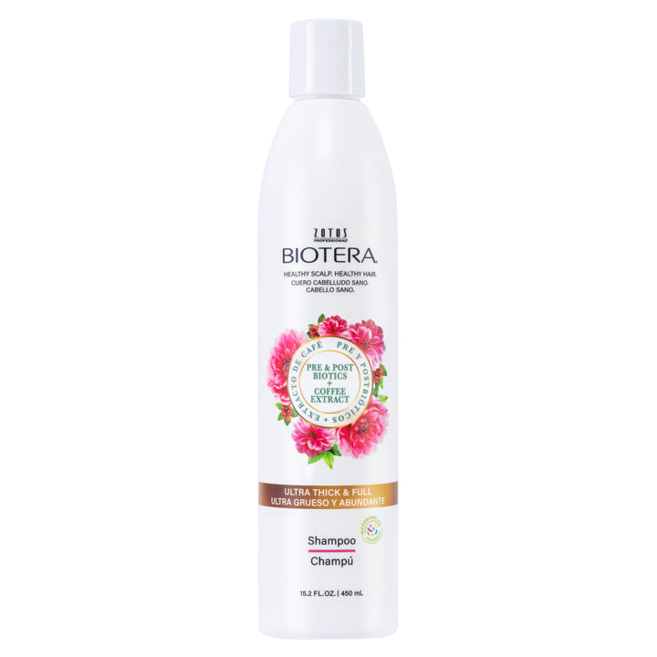 Biotera front packaging showing volumizing shampoo benefits