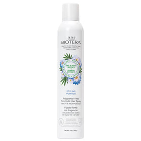 Biotera front can showing clean fragrance-free packaging and strong hold