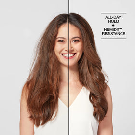 Biotera beside blow dryer and curling iron showing heat protection use