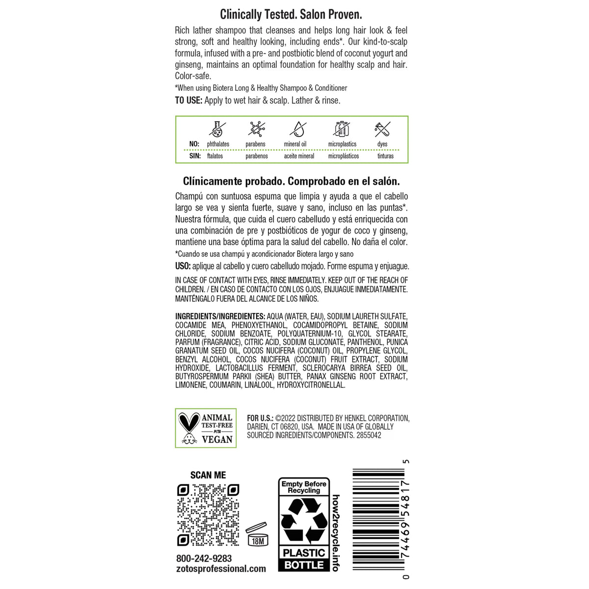 Biotera label highlighting microbiome-friendly certification benefit