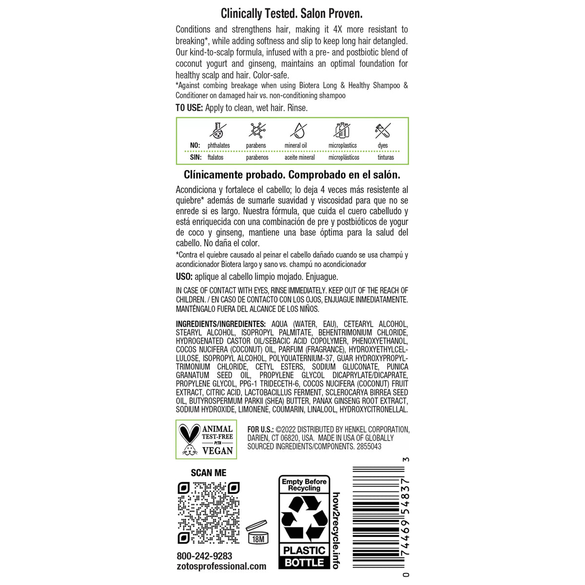 Pomegranate and coconut near Biotera bottle, illustrating natural ingredient benefit