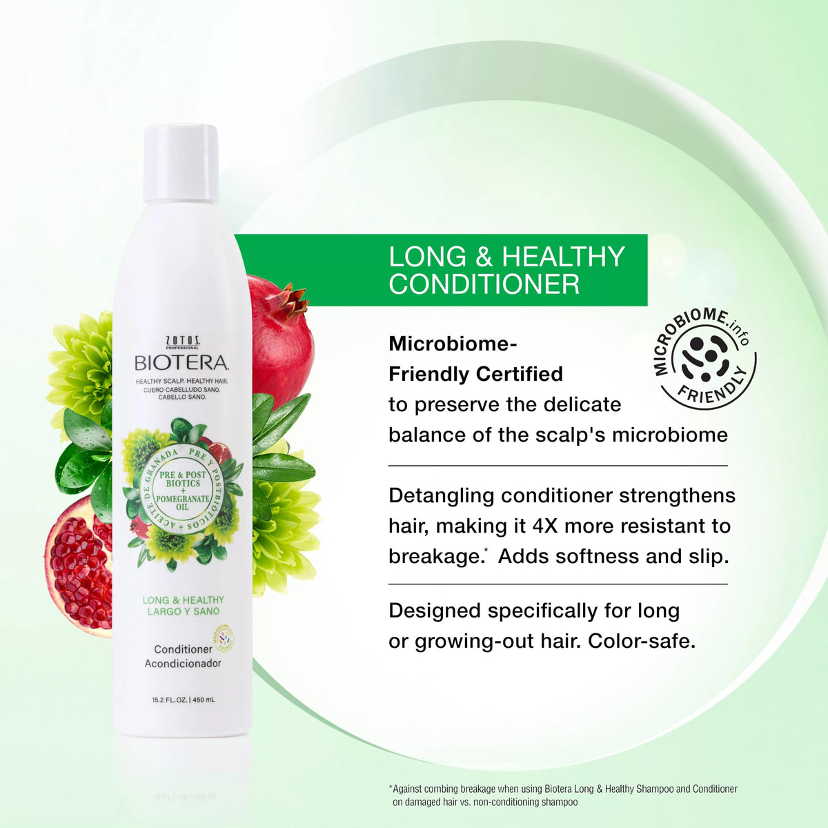 Biotera pump and label detail highlighting strength benefits