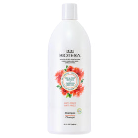 Biotera shampoo front bottle showing brand and smoothing benefit