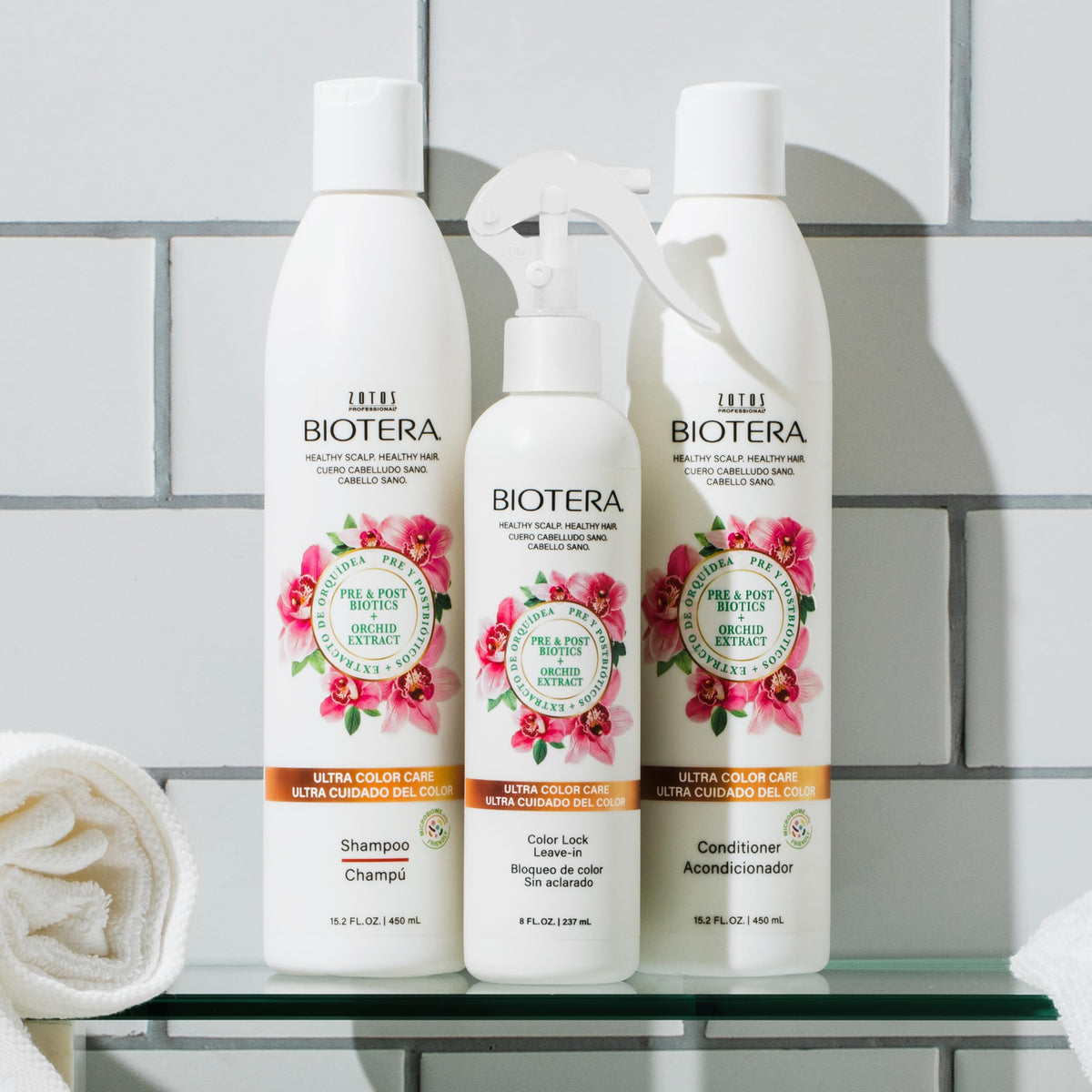 Biotera result showing glossy hair after one use and shine