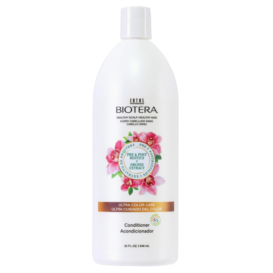 biotera front bottle showing 32 fl oz size and color-care benefits