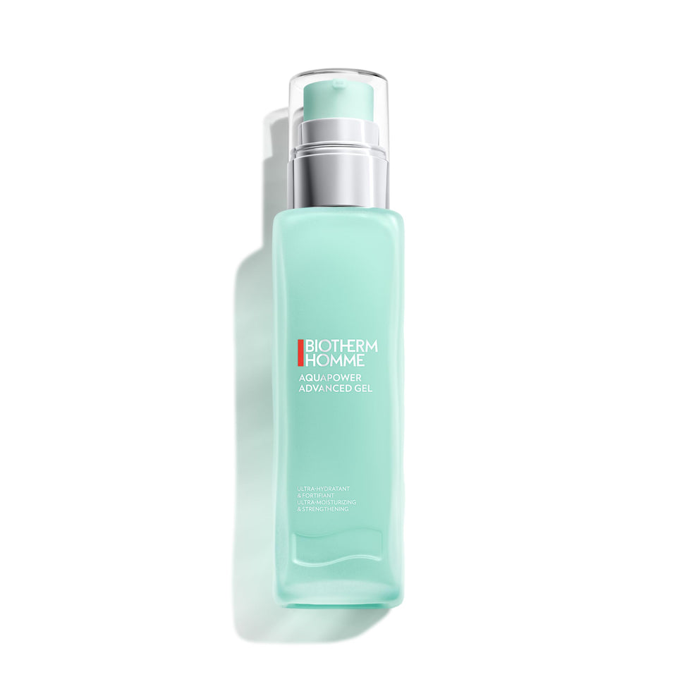 Biotherm Aquapower front packaging showing clean branding and bottle benefit