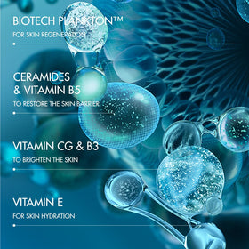 Biotherm Aquapower sustainable packaging detail highlighting recycled materials