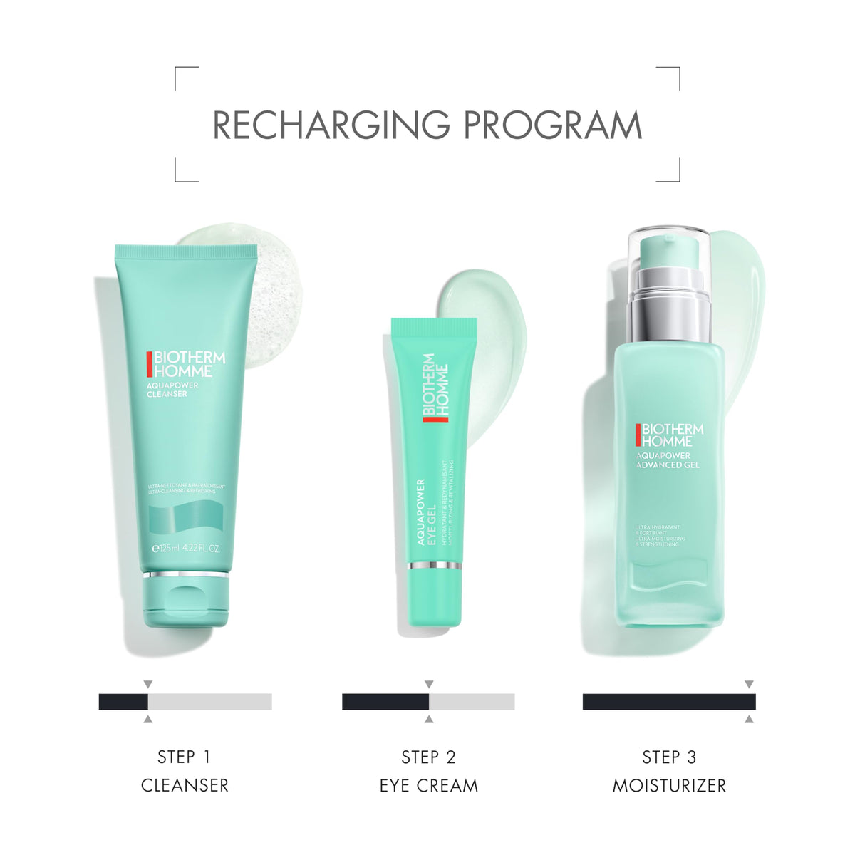 Biotherm recycled packaging badge emphasizing eco-friendly choice