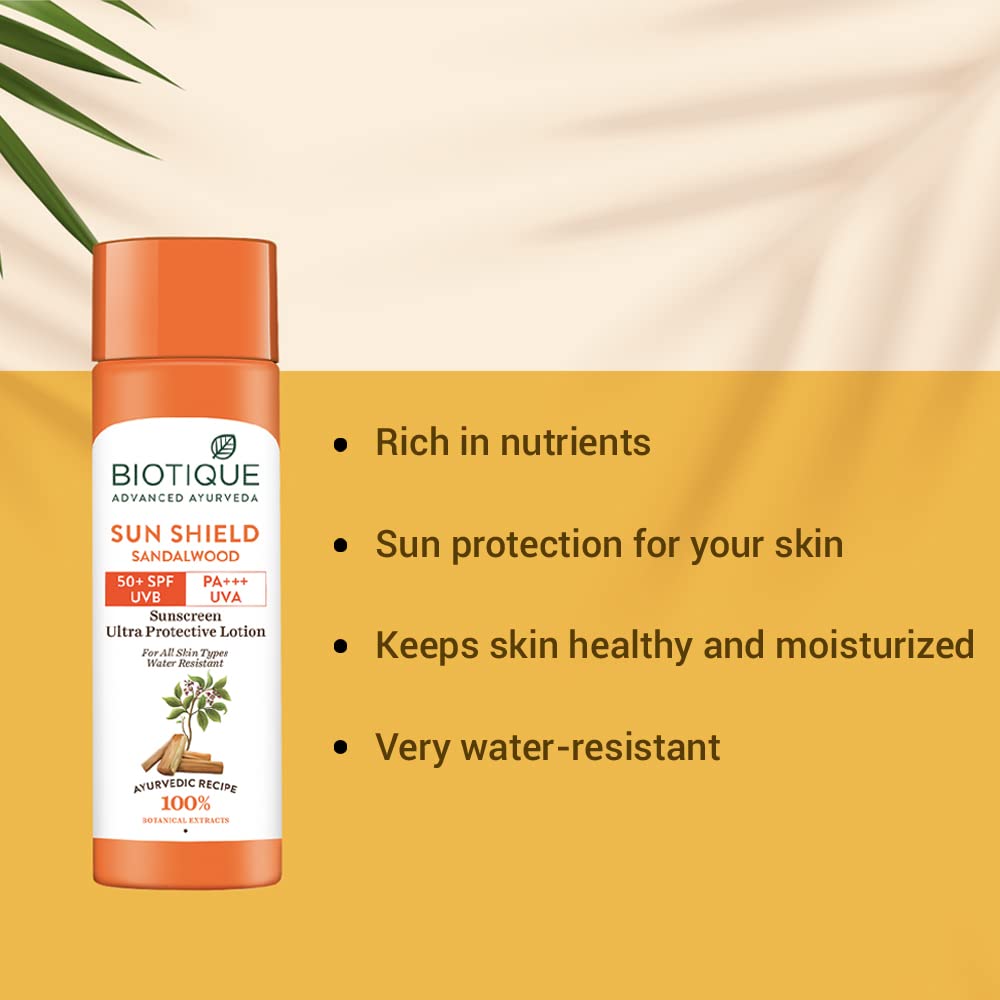 Biotique cream texture swiped on skin showing quick absorption benefit