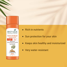 Biotique cream texture swiped on skin showing quick absorption benefit