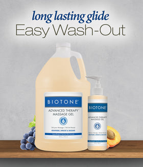 BIOTONE gel in hand application showing easy spread and non-greasy finish benefit