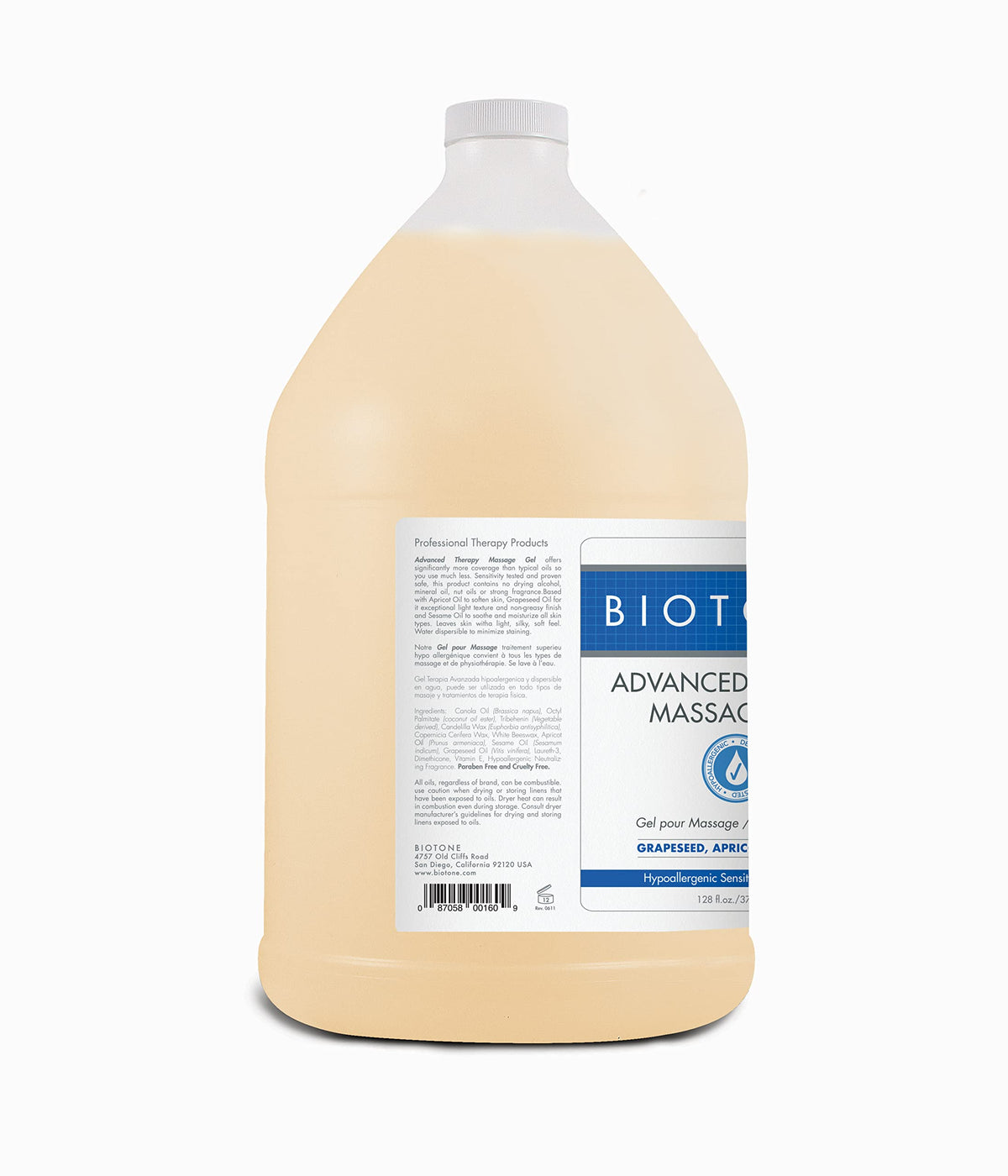 BIOTONE gel texture close-up demonstrating silky smooth glide and coverage benefit