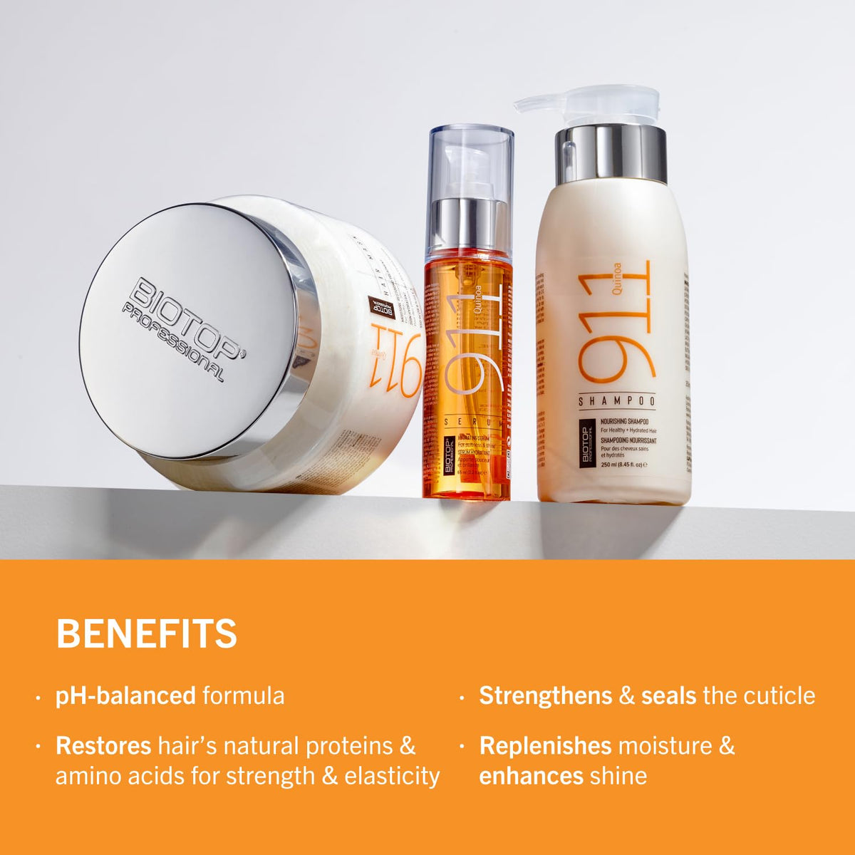 Biotop Professional 550ml jar beside ruler to show true size and salon capacity