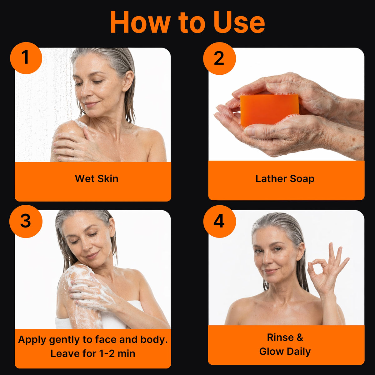 BIOXI soap on bathroom shelf in lifestyle scene promoting daily use