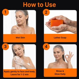 BIOXI soap on bathroom shelf in lifestyle scene promoting daily use