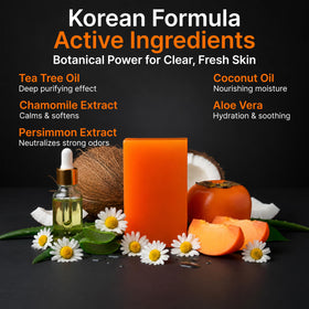 BIOXI tea tree oil drop detail showing clarifying benefit
