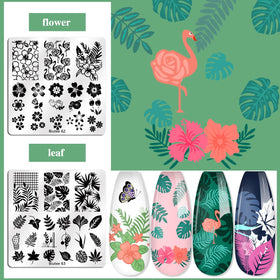 Biutee laid-out plates displaying varied designs for versatile nail art options
