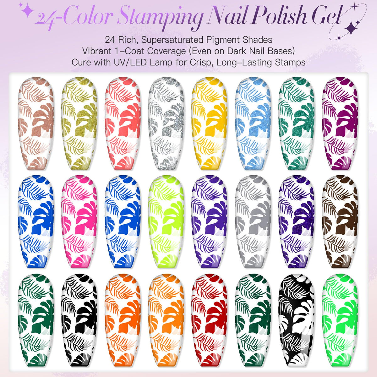 Biutee color array laid out to show shade range and contrast