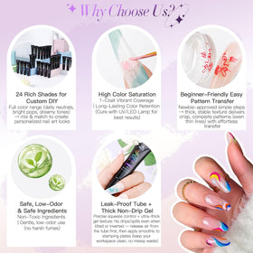 Biutee cured nail showing glossy finish and durable appearance