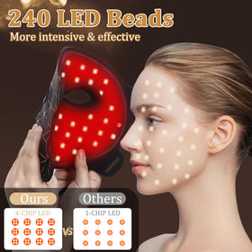 biuufish close-up of the 240 LED array highlighting concentrated light delivery for better results