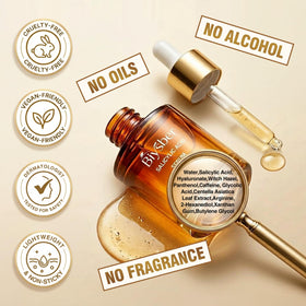 BIYSBER bottle staged with moisturizer illustrating routine pairing benefit