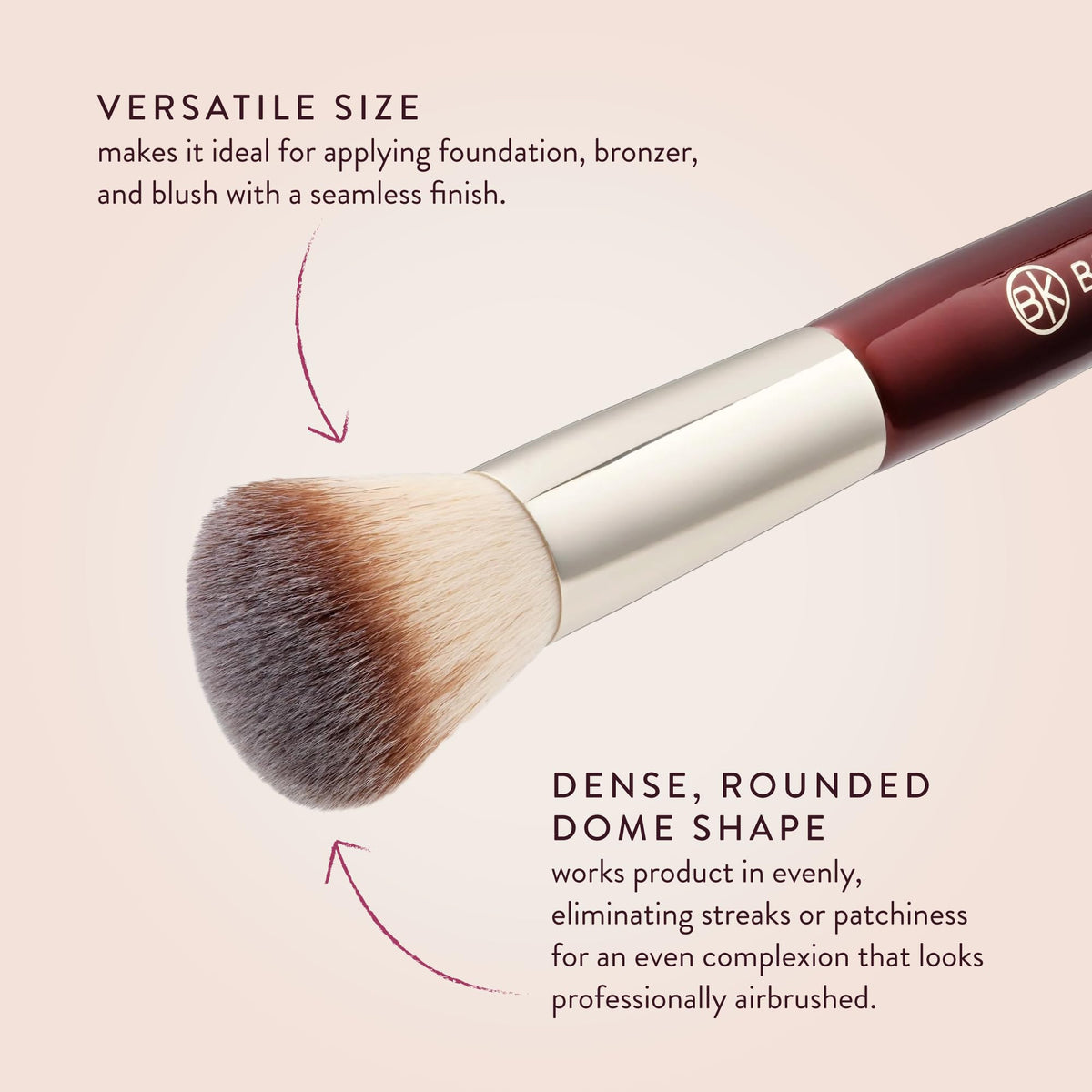 BK BEAUTY applying liquid foundation for streak-free, airbrushed result