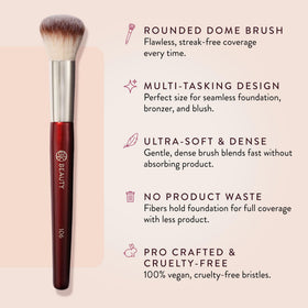 BK BEAUTY bristle closeup highlighting ultra-soft vegan fibers and smooth finish