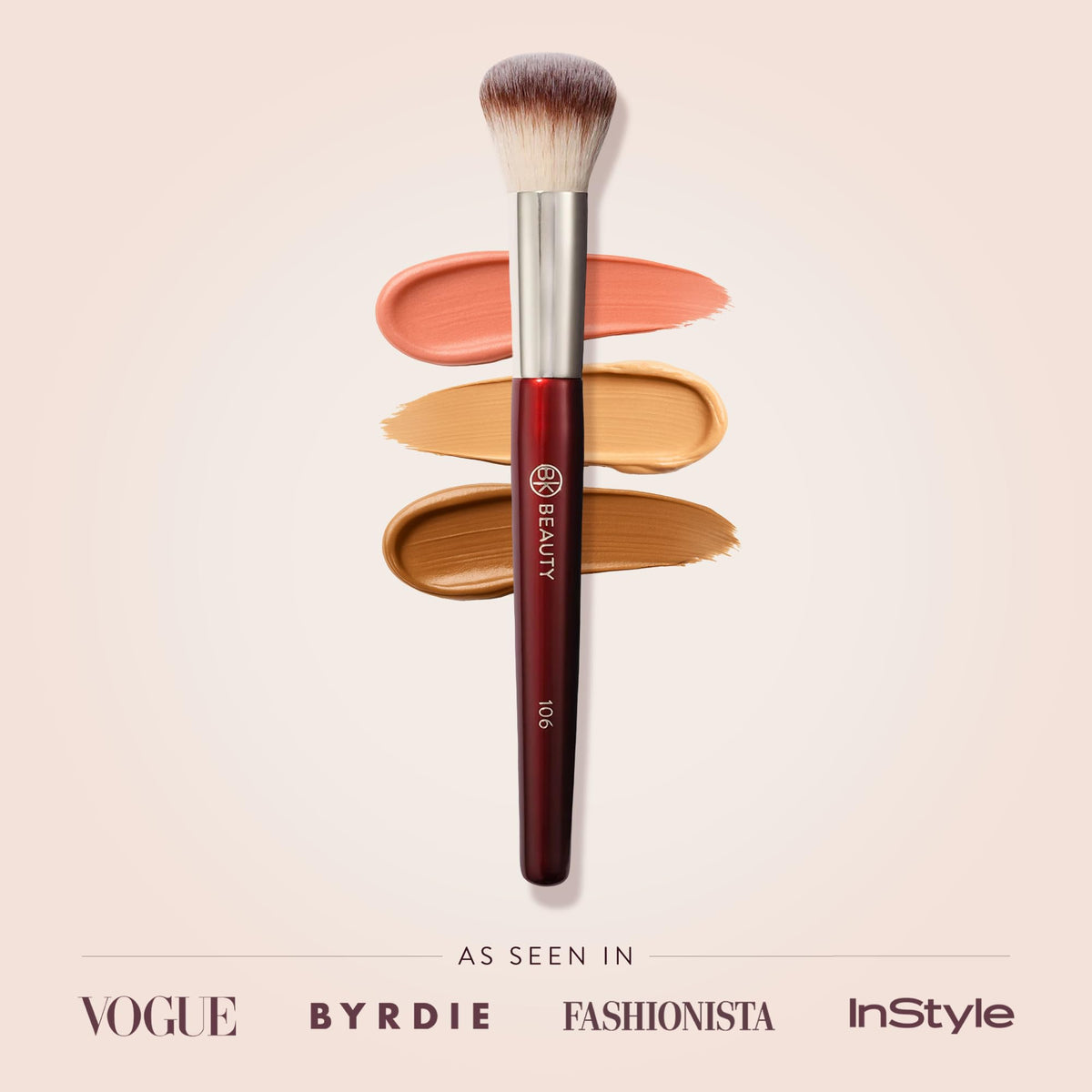 BK BEAUTY side profile showing ferrule and handle durability for professional use