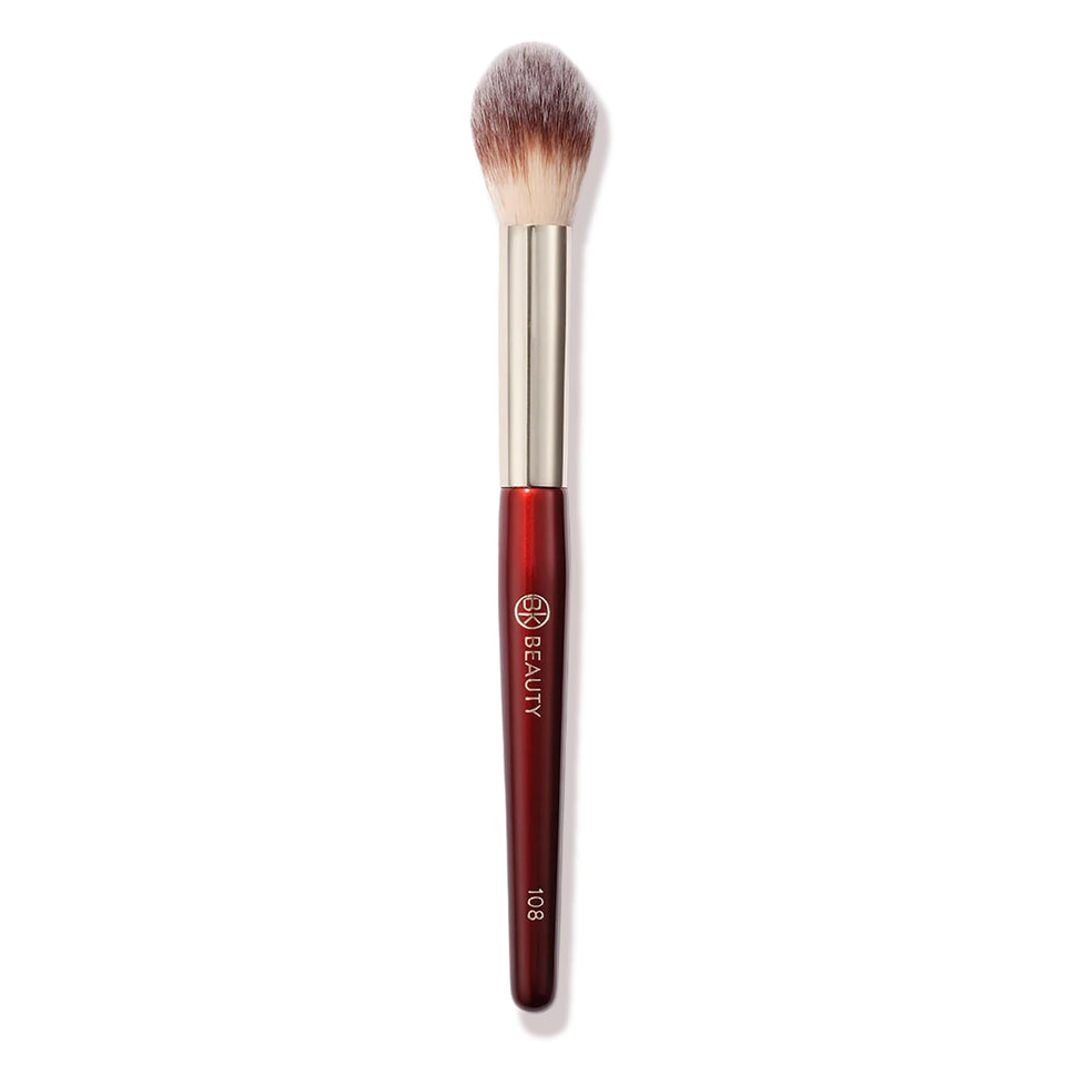 BK BEAUTY brush front view showing compact tapered head for precise application