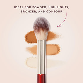 BK BEAUTY brush used to set under-eye concealer preventing creasing