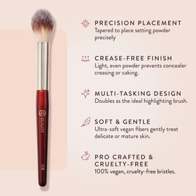 BK BEAUTY bristle close-up revealing soft vegan fibers for gentle blending