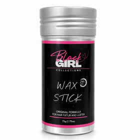 Black Girl Collections front packaging showing sleek wax stick for quick styling