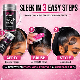 Black Girl Collections in use smoothing edges for a neat, long-lasting finish
