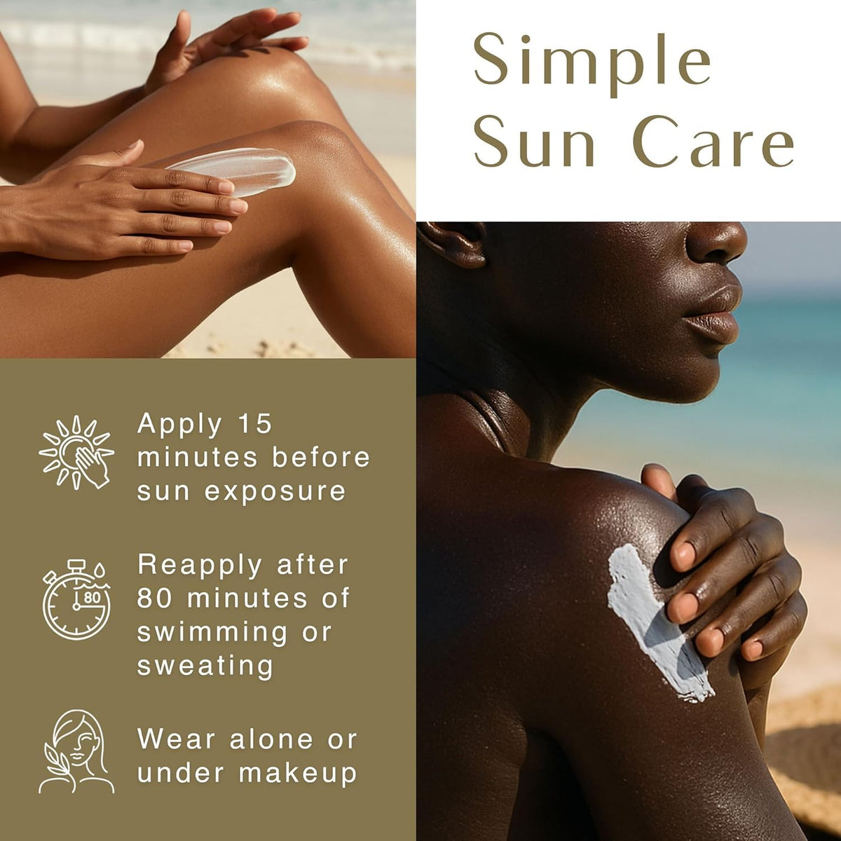 Black Girl Sunscreen held in hand to show 4oz size and travel convenience