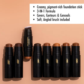 Black Radiance closed dual-ended stick emphasizing portability and convenience