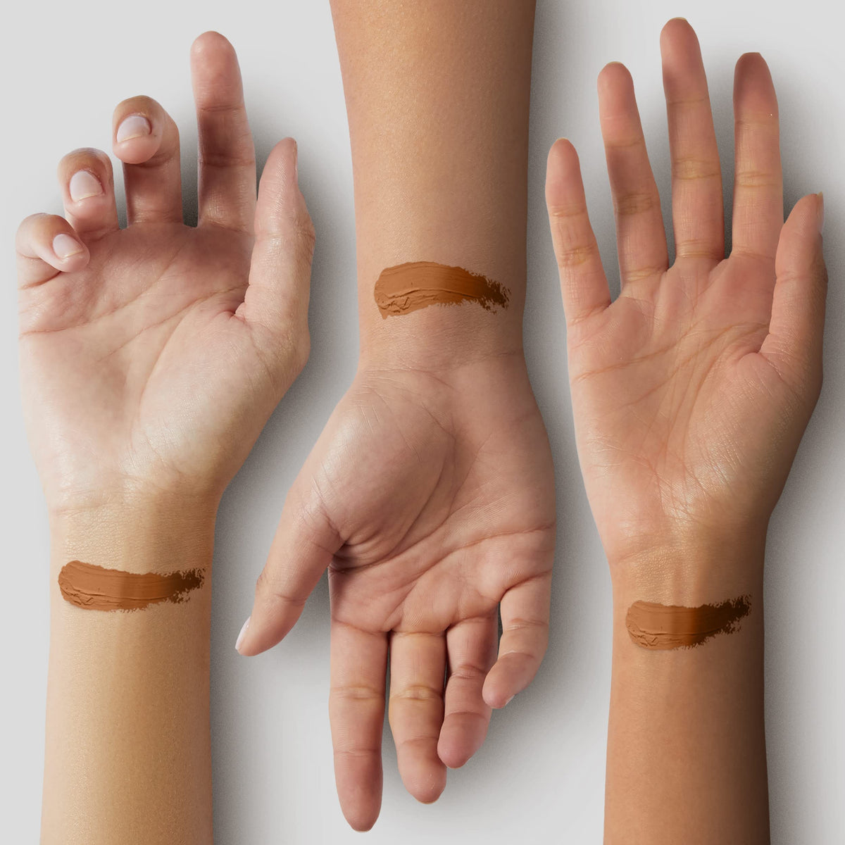 Black Radiance cream texture swipe demonstrating rich pigment and blendability