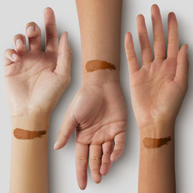 Black Radiance cream texture swipe demonstrating rich pigment and blendability
